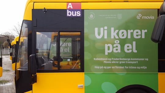 To centrale buslinjer i København og på Frederiksberg går i grønt
